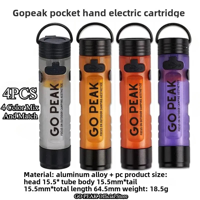 GOPEAK Pocket Mini Flashlight Outdoor Key Clip Cap Ambient Led Long Endurance Disaster Relief Emergency 5050 Small Light