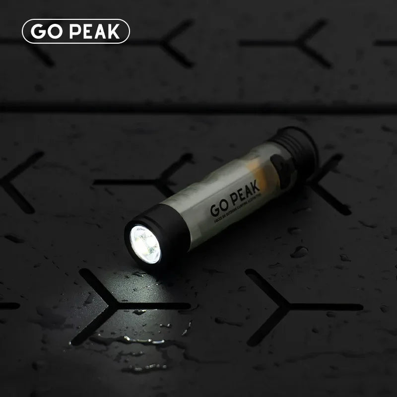 GOPEAK Pocket Mini Flashlight Outdoor Key Clip Cap Ambient Led Long Endurance Disaster Relief Emergency 5050 Small Light