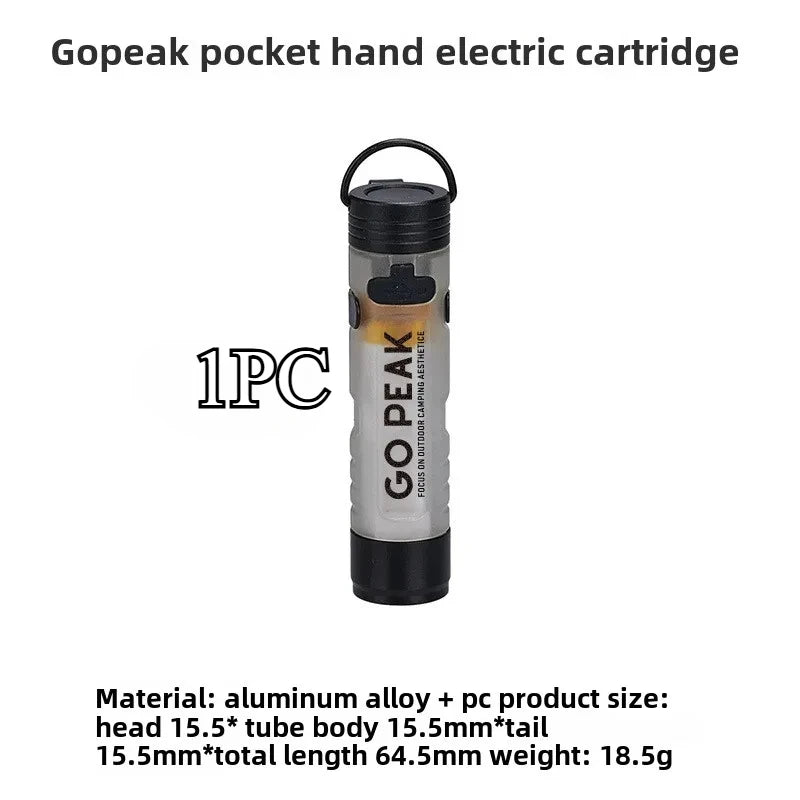 GOPEAK Pocket Mini Flashlight Outdoor Key Clip Cap Ambient Led Long Endurance Disaster Relief Emergency 5050 Small Light