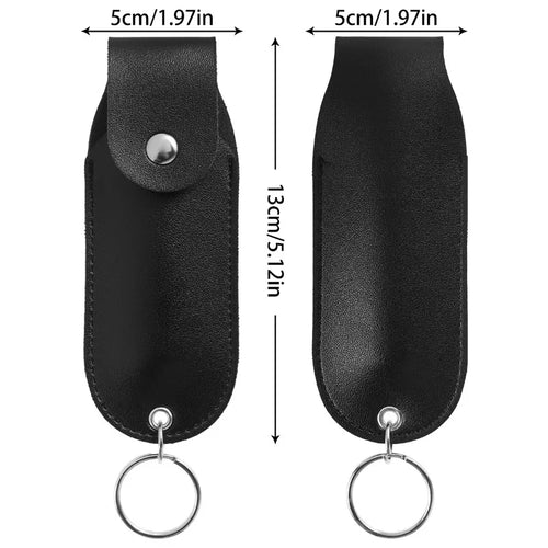 3pcs Pepper Spray Holster Mini Self Defense Keychain Portable Carry Case for Personal Safety Compact Design