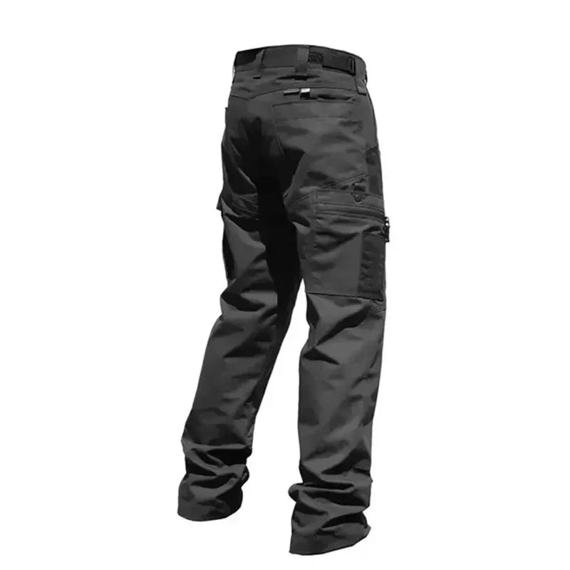 Men's Tactical Work Pants Outdoor Waterproof Cargo Trousers Casual Multi-pocket Wear-Resistant Outdoor Training Trousers