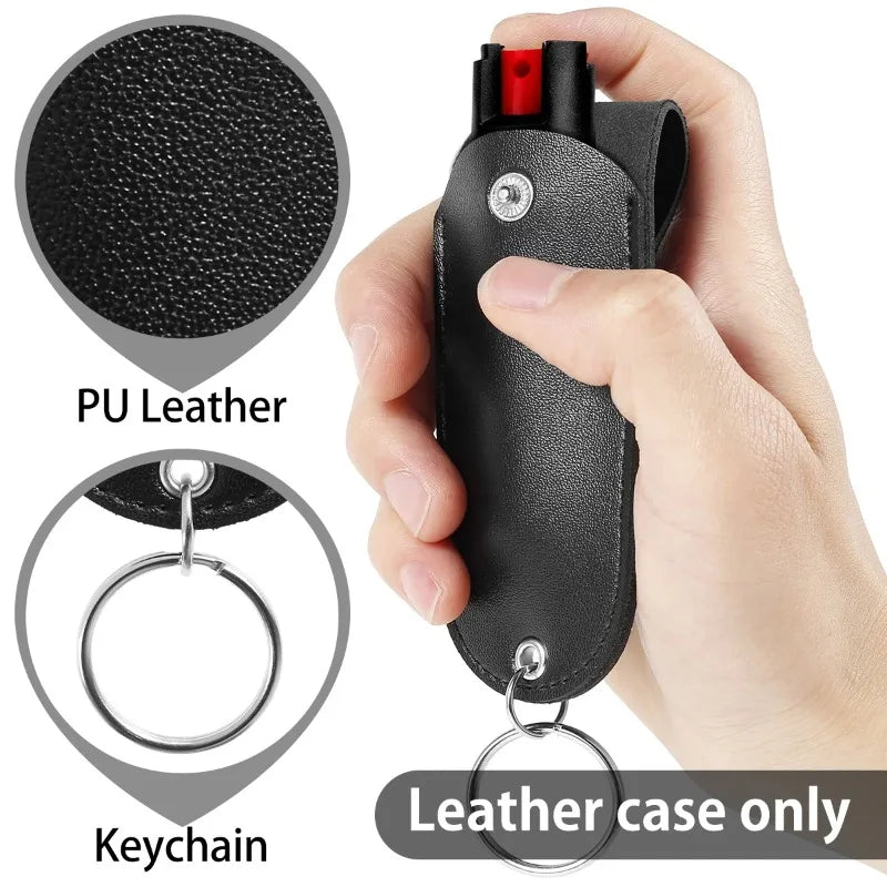 3pcs Pepper Spray Holster Mini Self Defense Keychain Portable Carry Case for Personal Safety Compact Design